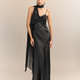 Xenia Silk Scarf Gown