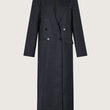 Danique Wool Check Coat
