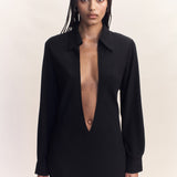 Isla Silk Plunge Gown