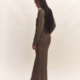 Isla Silk Plunge Gown