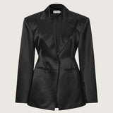 Inge Wool Silk Duchesse Satin Blazer