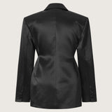 Inge Wool Silk Duchesse Satin Blazer