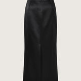 Irene Wool Silk Duchesse Midi Skirt