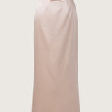 Irene Wool Silk Duchesse Midi Skirt