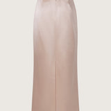 Irene Wool Silk Duchesse Midi Skirt