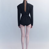 Preorder - Eline Scuba Wool Blazer Playsuit