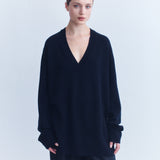 Elva V-Neck Wool Cashmere Sweater