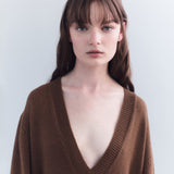 Emery V-Neck Wool Cashmere Dress