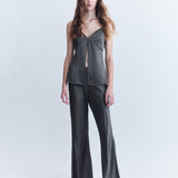 Esme Bias Silk Flare Pants