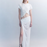 Preorder - Florens Silk Georgette Knot Skirt