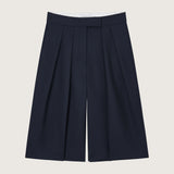 Gregor Double Pleat Wool Shorts