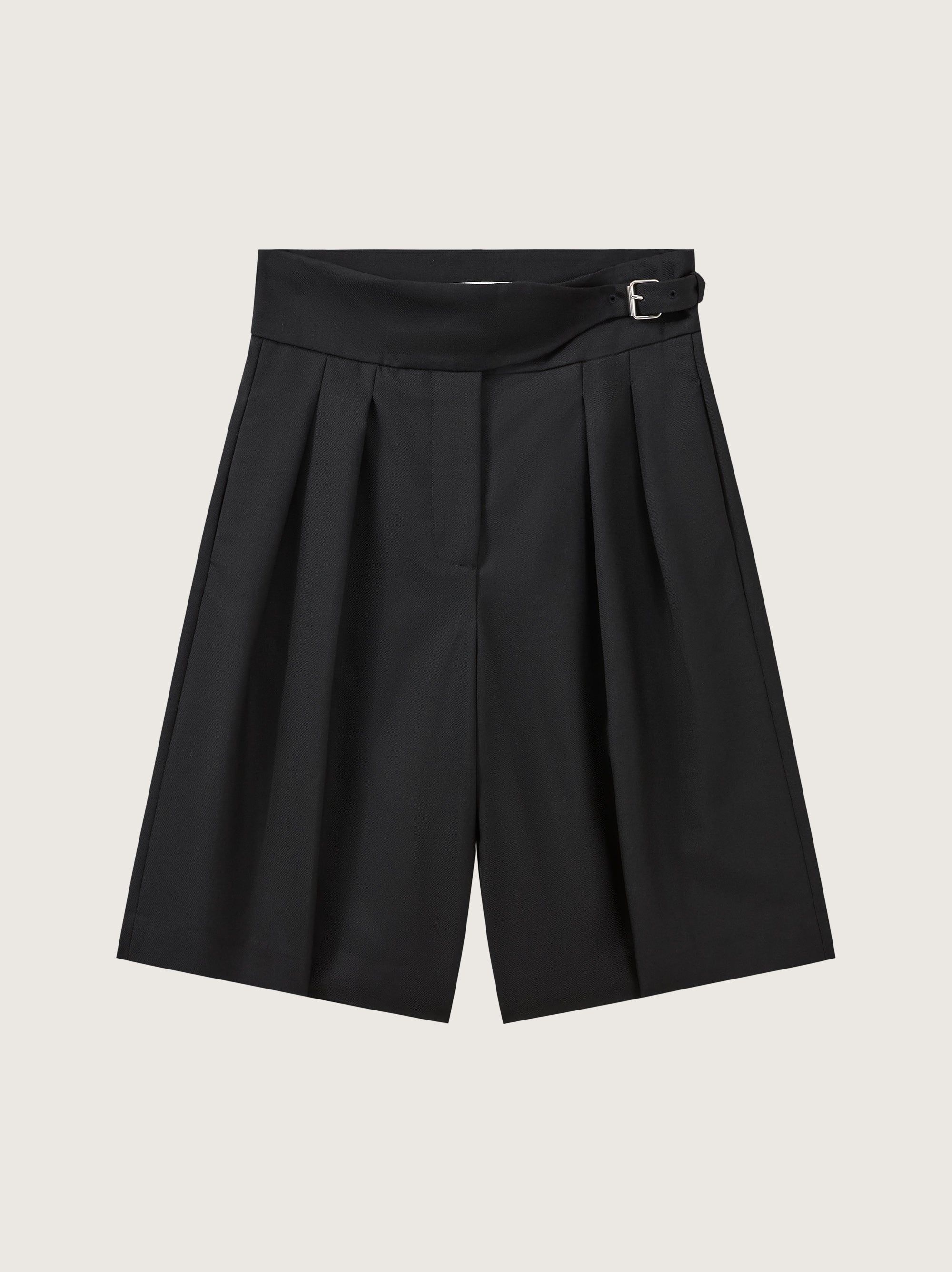 Gus Double Pleat Wool Shorts – Courtney Zheng Gus Double Pleat Wool Shorts – Courtney Zheng