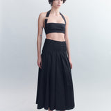 Hendrix Raw Edge Wool Crop Top