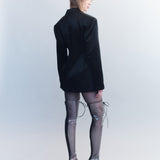 Inge Wool Silk Duchesse Satin Blazer