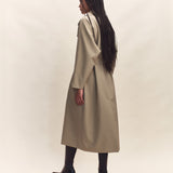 Janne Wool Silk Waterproof Trench Coat