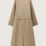 Janne Wool Silk Waterproof Trench Coat