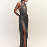 Selene Plunge Jersey Gown