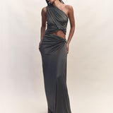 Thalia One Shoulder Jersey Top