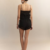 Clea Silk Cotton Lace Playsuit