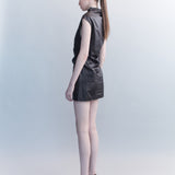 Marieke Leather Mini Dress