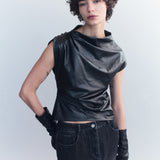 Marike Leather Top
