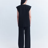 Luca Raw Edge Wool Vest