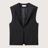 Luca Raw Edge Wool Vest