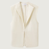 Luca Raw Edge Wool Vest