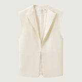 Luca Raw Edge Wool Vest
