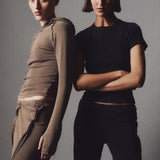 Lucien Panelled Jersey Flare Pants