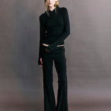 Lucien Panelled Jersey Flare Pants