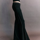 Lucien Panelled Jersey Flare Pants