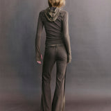 Lucien Hooded Long Sleeve Jersey Top