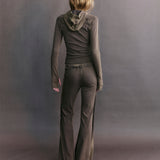 Lucien Panelled Jersey Flare Pants
