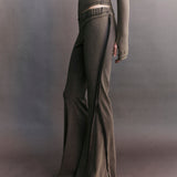 Lucien Panelled Jersey Flare Pants