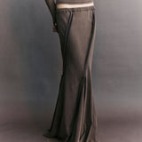 Lucien Panelled Jersey Skirt