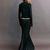 Lucien Panelled Jersey Skirt