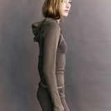 Lucien Hooded Long Sleeve Jersey Top