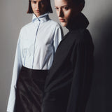 Preorder - Manon High Neck Poplin Shirt