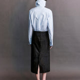 Preorder - Manon High Neck Poplin Shirt