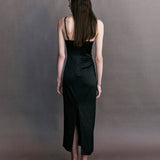 Margot Satin Bullet Bra Midi Dress