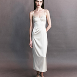 Margot Satin Bullet Bra Midi Dress