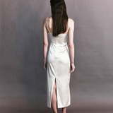 Margot Satin Bullet Bra Midi Dress