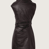 Marieke Leather Mini Dress