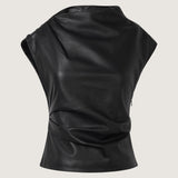 Marike Leather Top
