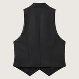 Mila Wool Twill Tailored Vest
