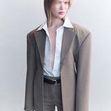 Milena Scuba Wool Blazer
