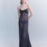 Ondine Panelled Silk Gown