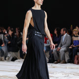Preorder - Double Belted Pleated Maxi Skirt