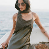 Xenia Silk Scarf Gown